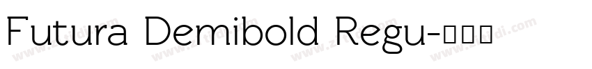 Futura Demibold Regu字体转换